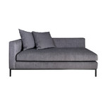 Lodge Chaiselongue, 170x80xH66cm, Stoff: Plain café Lodge Chaiselongue, 170x80xH66cm, Stoff: Plain café