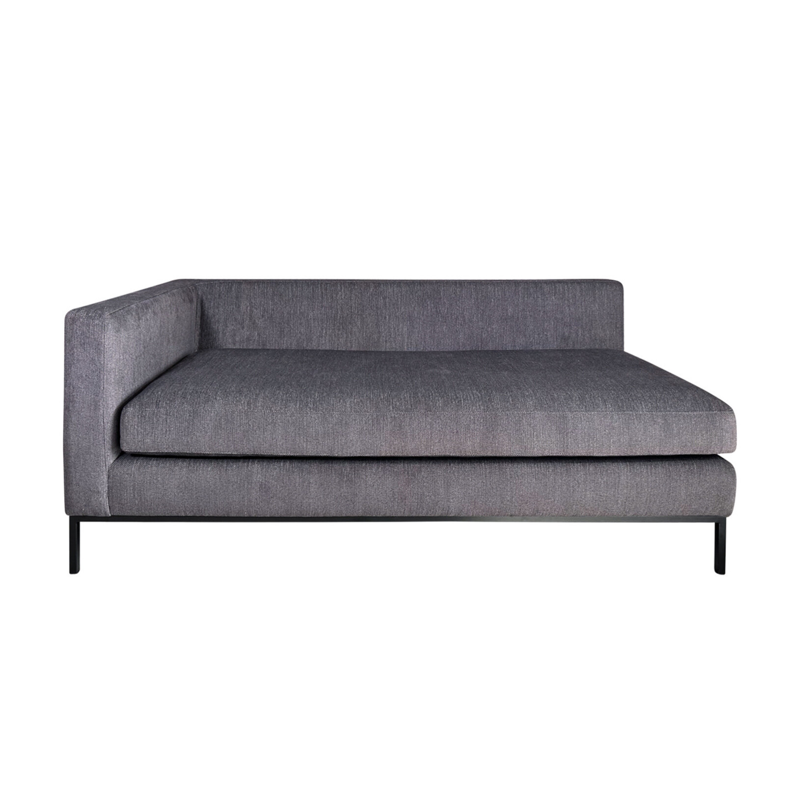 Lodge Chaiselongue, 170x80xH66cm, Stoff: Plain café
