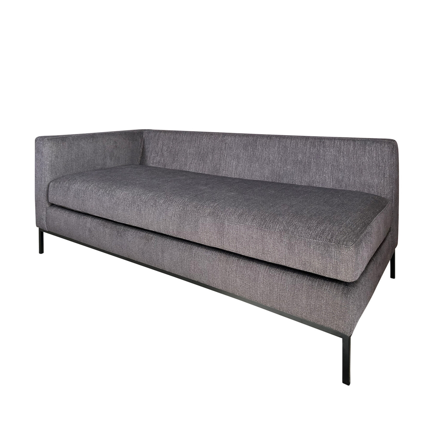 Lodge Chaiselongue, 170x80xH66cm, Stoff: Plain café