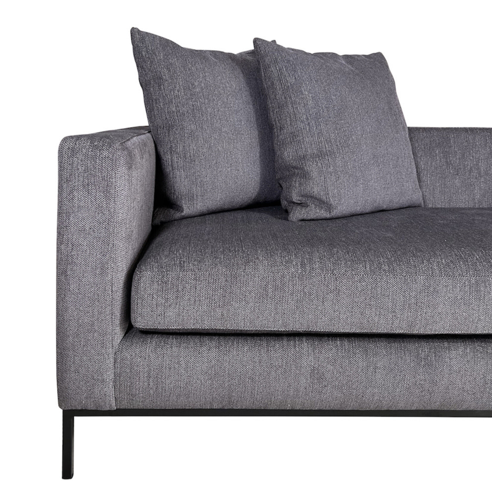 Lodge Chaiselongue, 170x80xH66cm, Stoff: Plain café