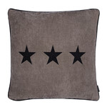 Romeo Kissen Sterne taupe 55x55cm
