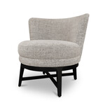Fuller Sessel, 73x73xH70cm, Stoff: Lago 11, Beine: schwarz