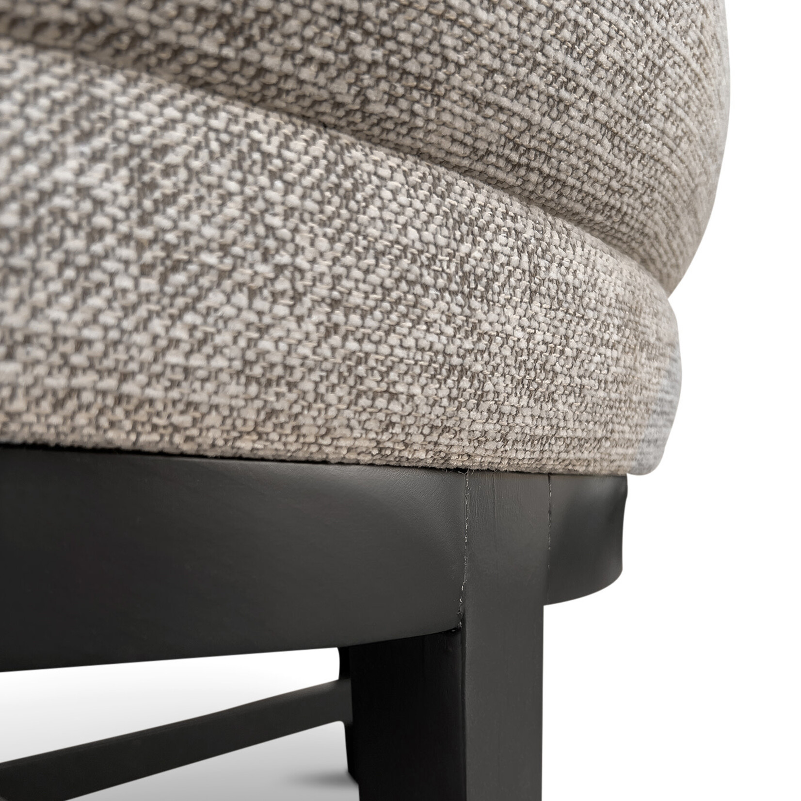 Fuller Sessel, 73x73xH70cm, Stoff: Lago 11, Beine: schwarz