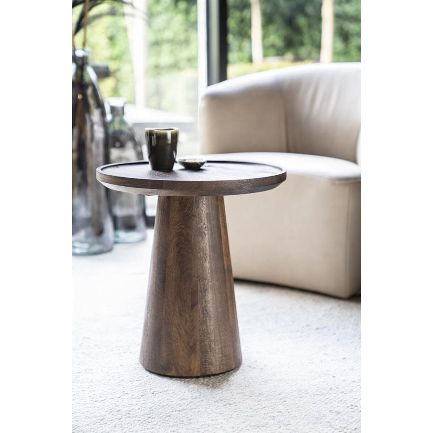 Arizona Salontisch D46xH49cm, Mangoholz braun