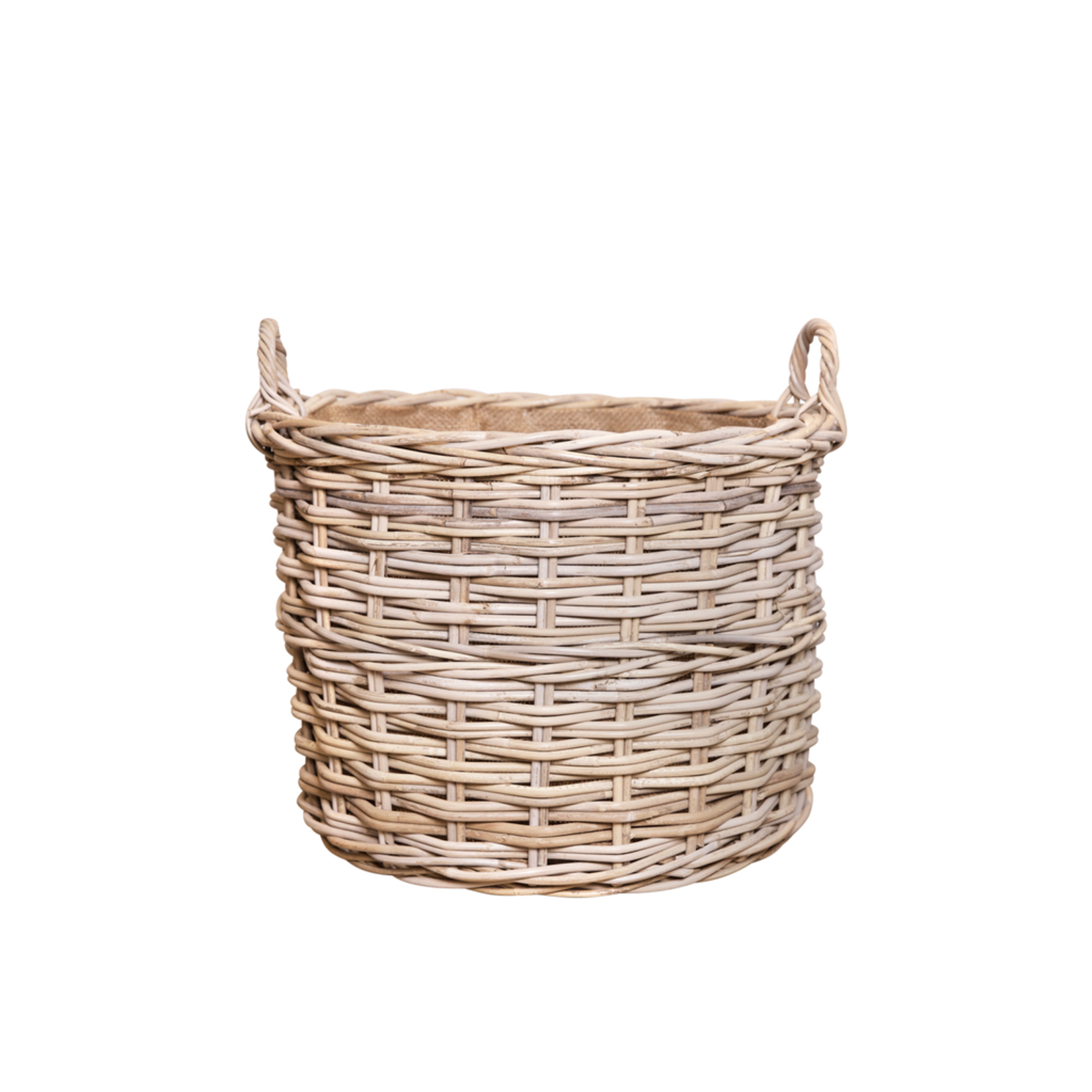 Rattan Korb m. Henkel S D41xH31cm