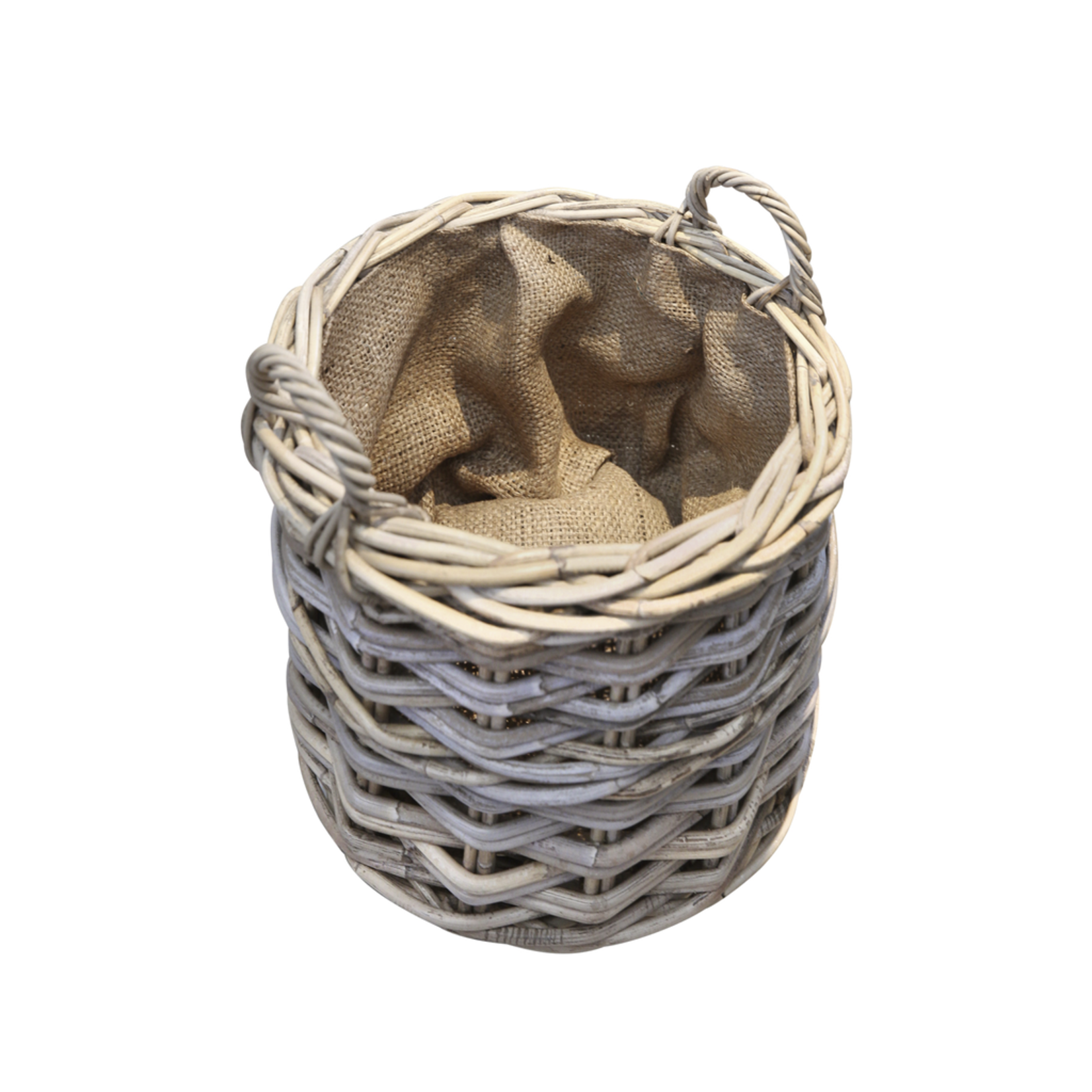 Rattan Korb m. Henkel S D41xH31cm