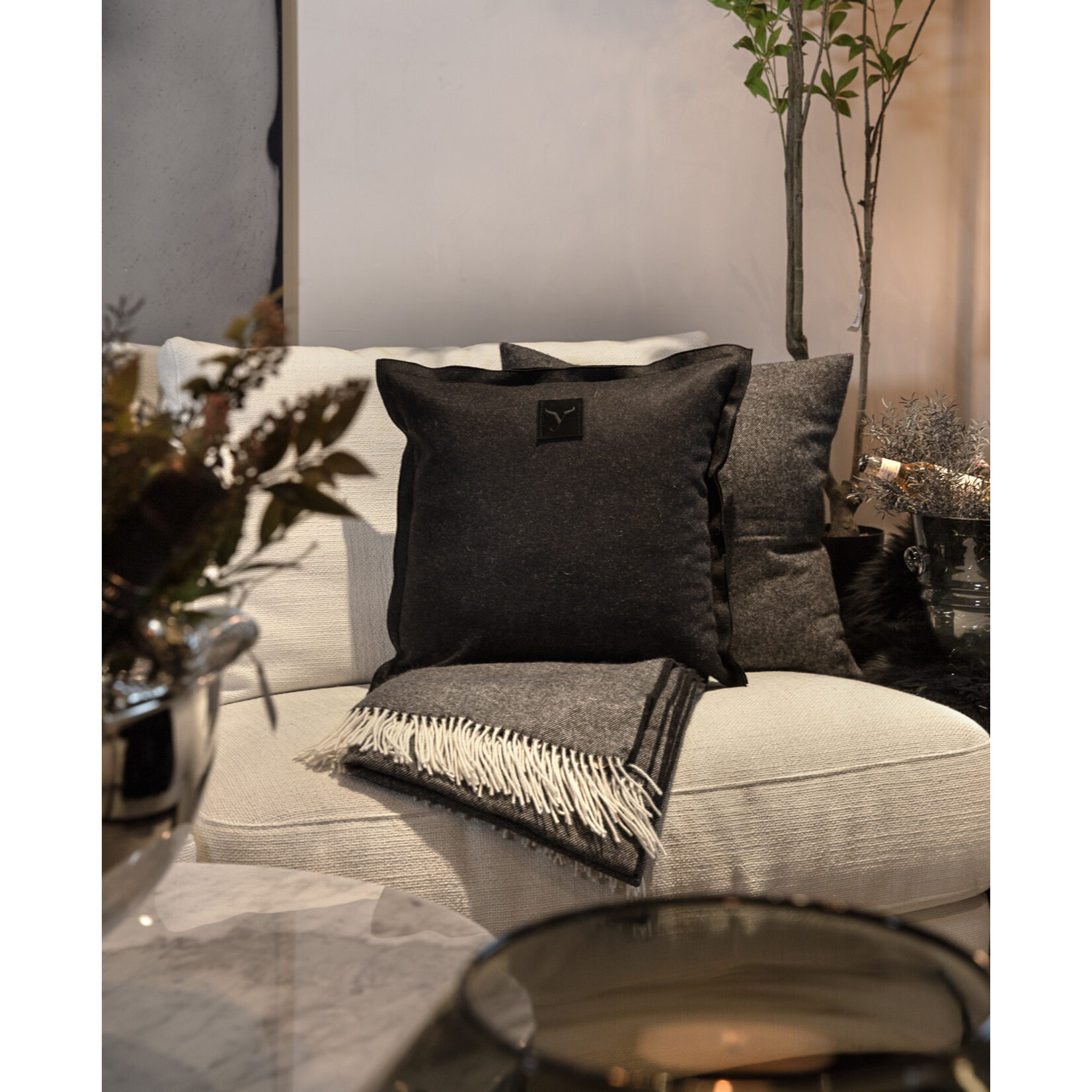 Lure Kissen 45x45cm,  Ardoise