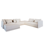 Iowa Modulsofa, B 340cm x T 180/280cm x SH 39cm, Stoff Loft Cream Kat. A