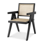 Aristide Stuhl 57x65.5xH90cm Holz schwarz