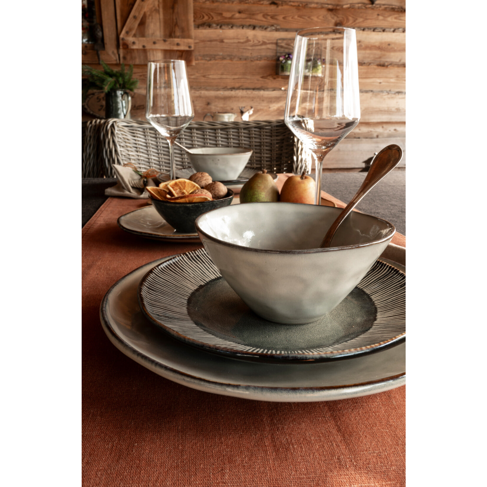 Cannes Dessertteller grün, 21.5cm