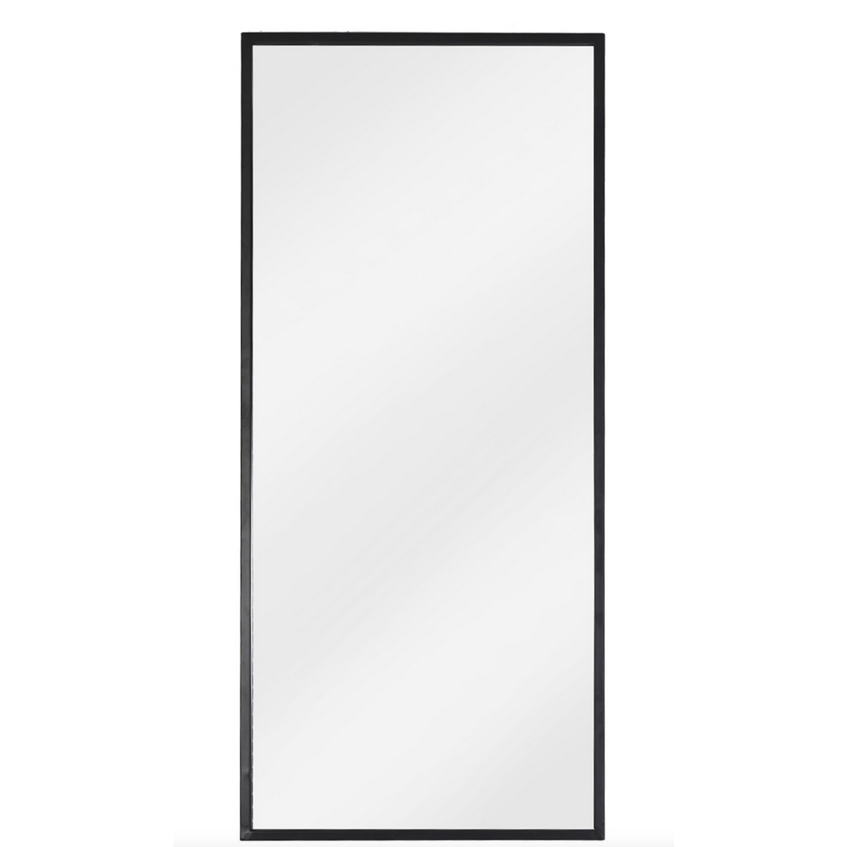 Spiegel mit schwarzem Metallrahmen, 180x75cm