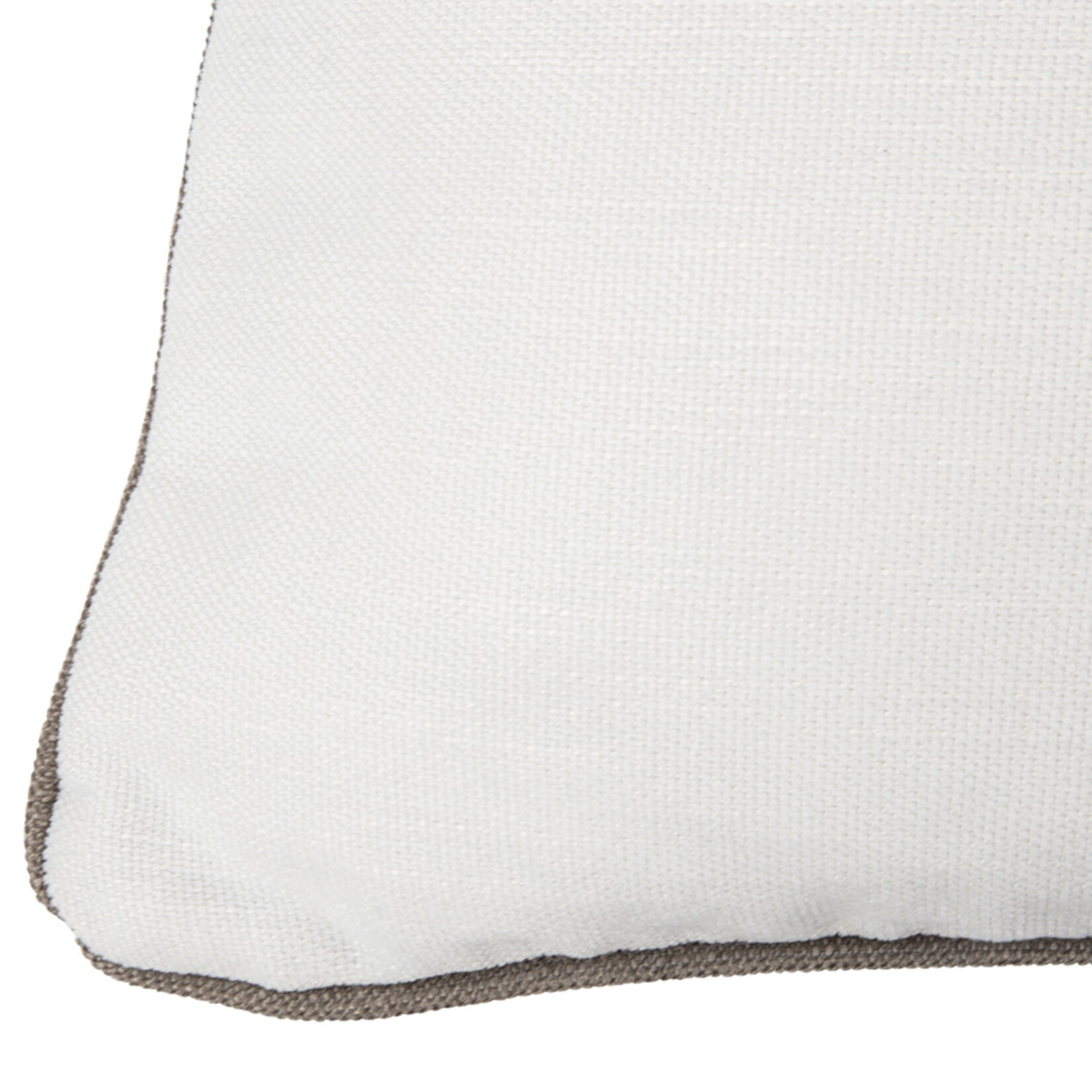 Summy Kissen weiss, Zürich-See Anker und Keder taupe, 55x55cm