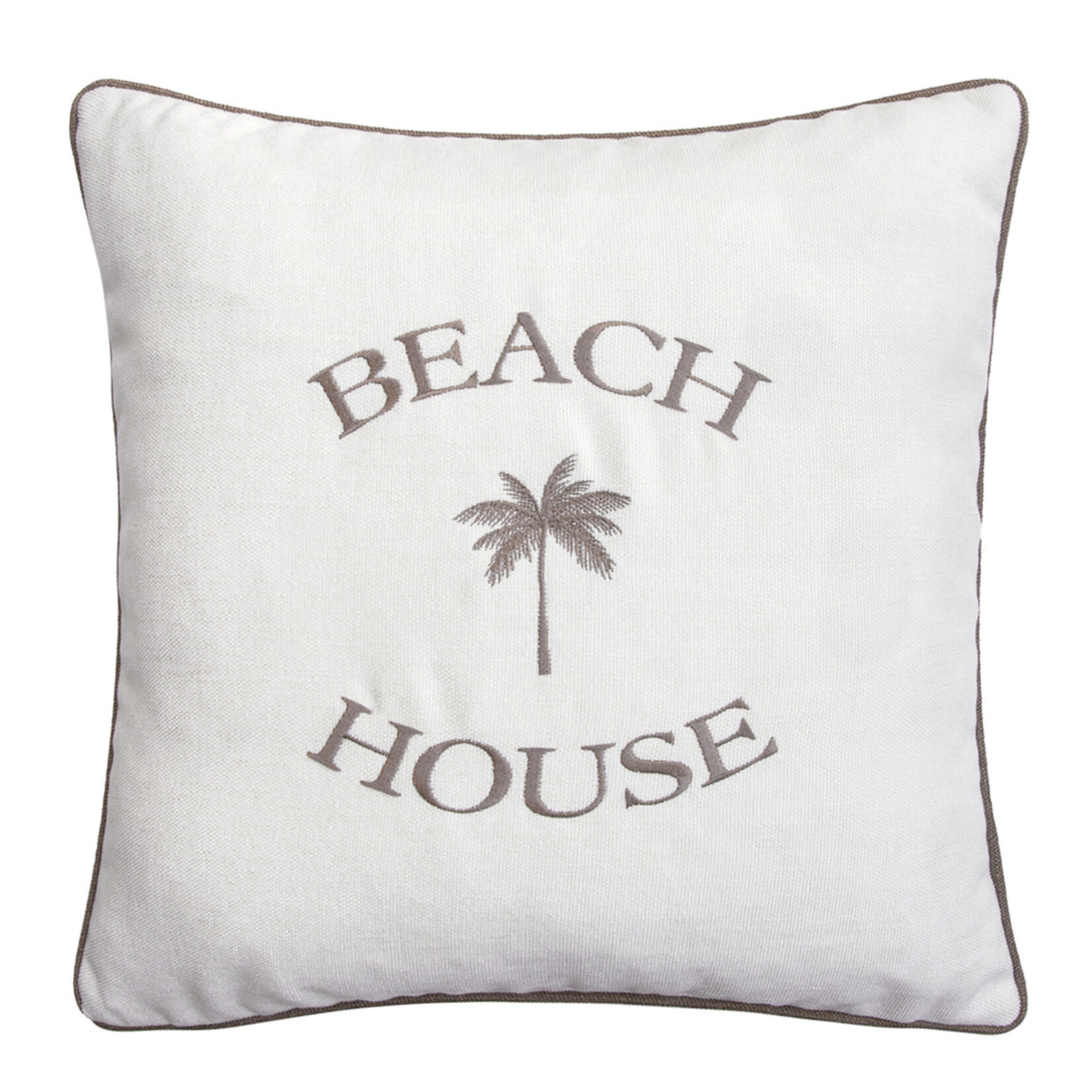 Summy Kissen Beach House Palme creme 55x55cm