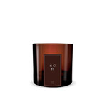 LUX - TEA & CITRUS scented candle 650 gr smokey brown