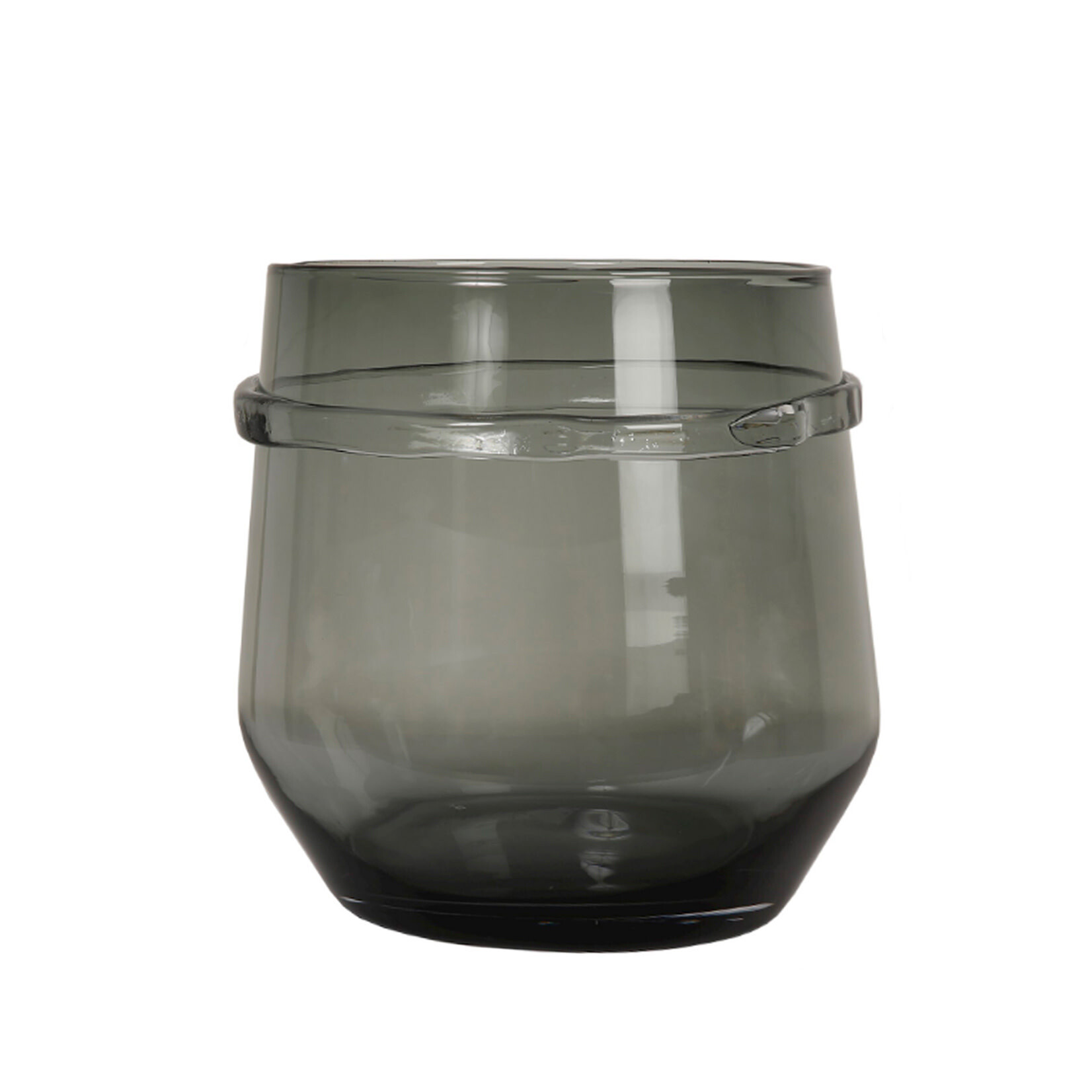 Dove Vase Glas schwarz, H30cm