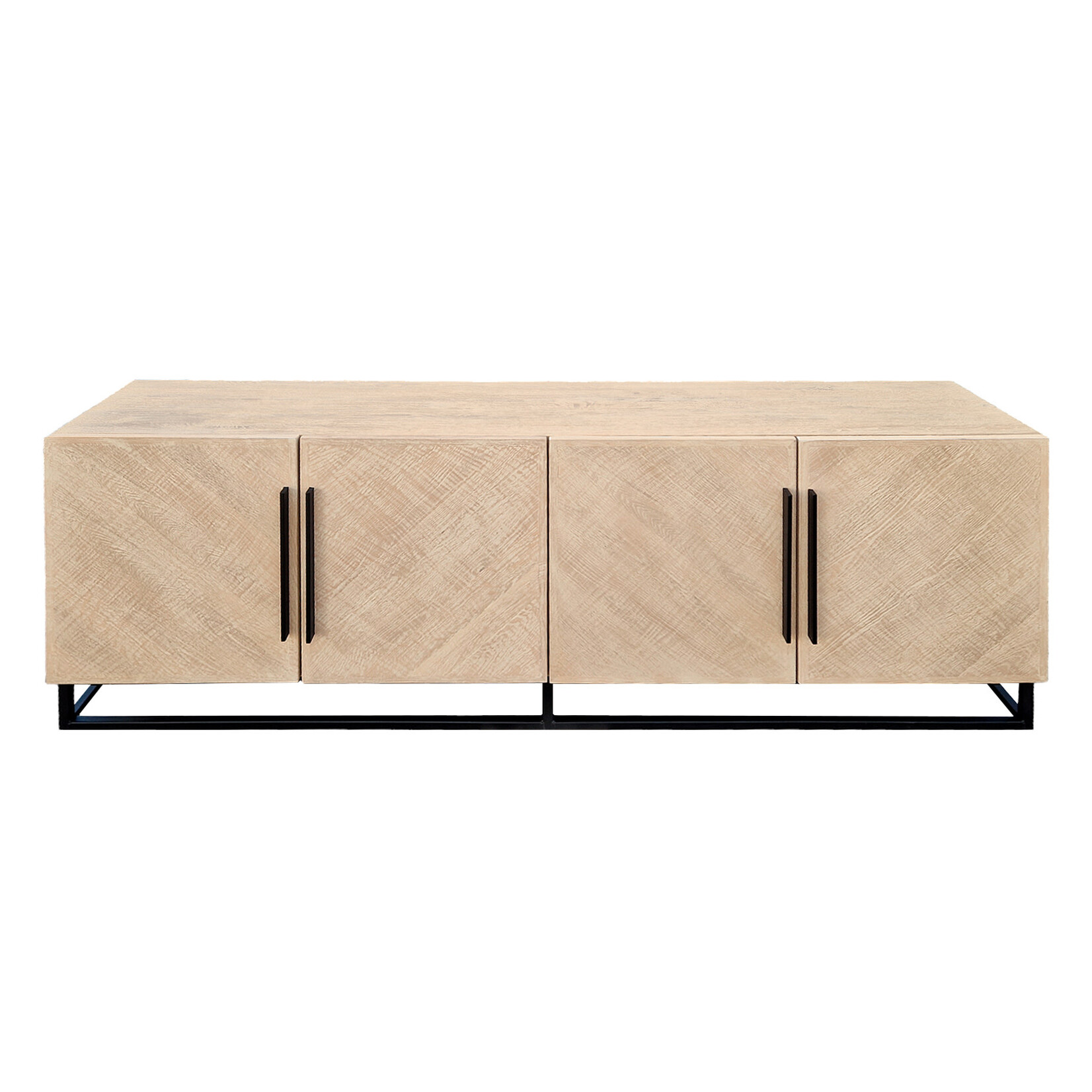 Valera Sideboard 220x43xH80cm, Eiche gebleicht