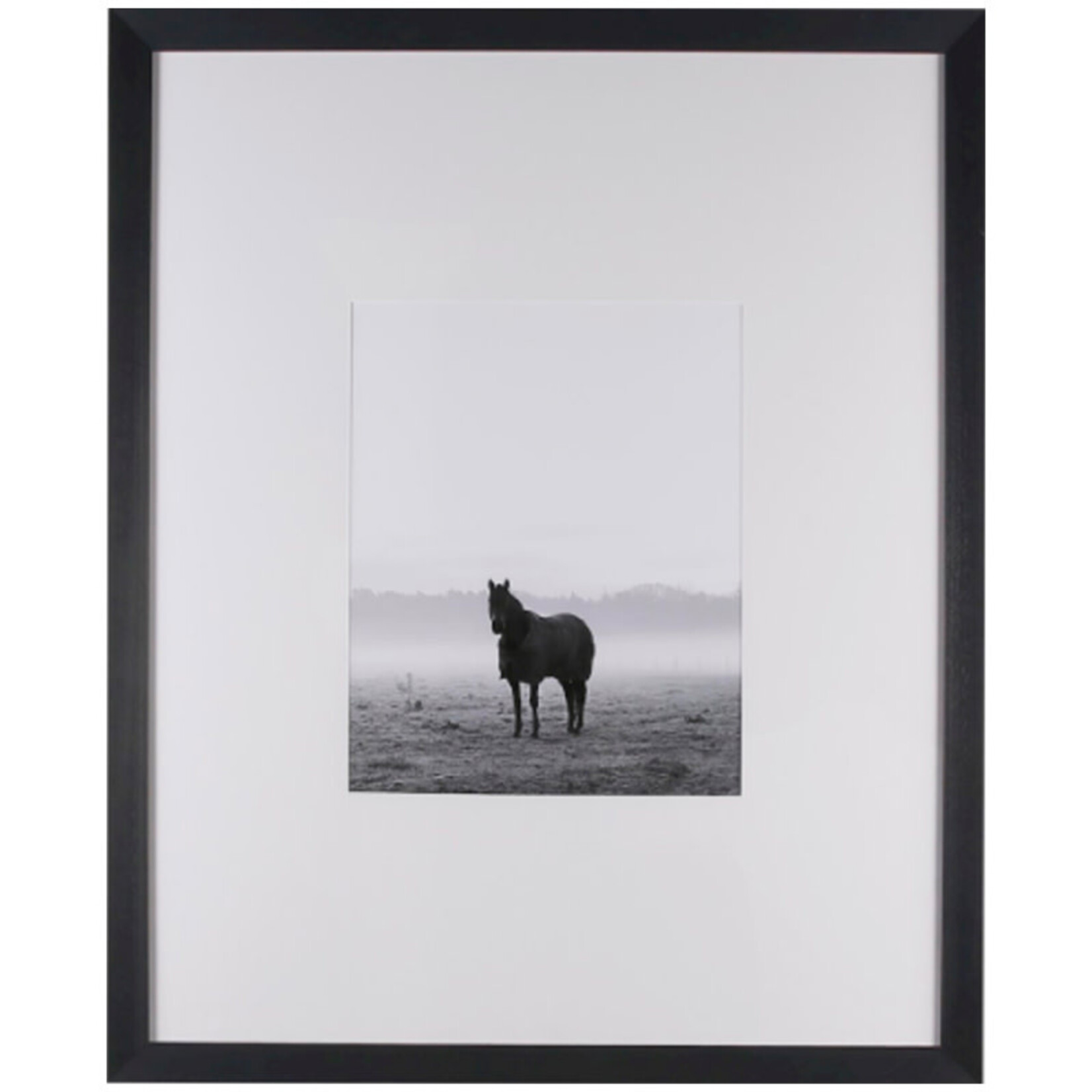 Pferde Bild 87x107cm Rahmen schwarz