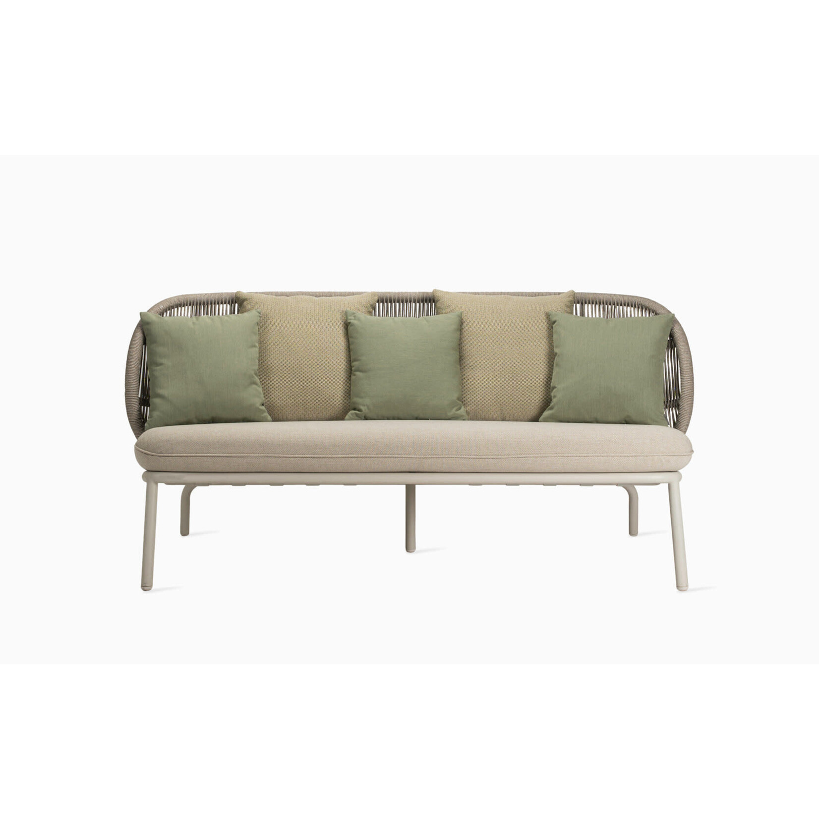 Kodo Lounge Sofa, Gestell: Dune White, 165x77xH78xSH42cm