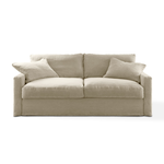 Bettsofa Byron Bay, 190x97xH96cm, Matratze 140x200xH14cm, Sweet Ecru Leinen
