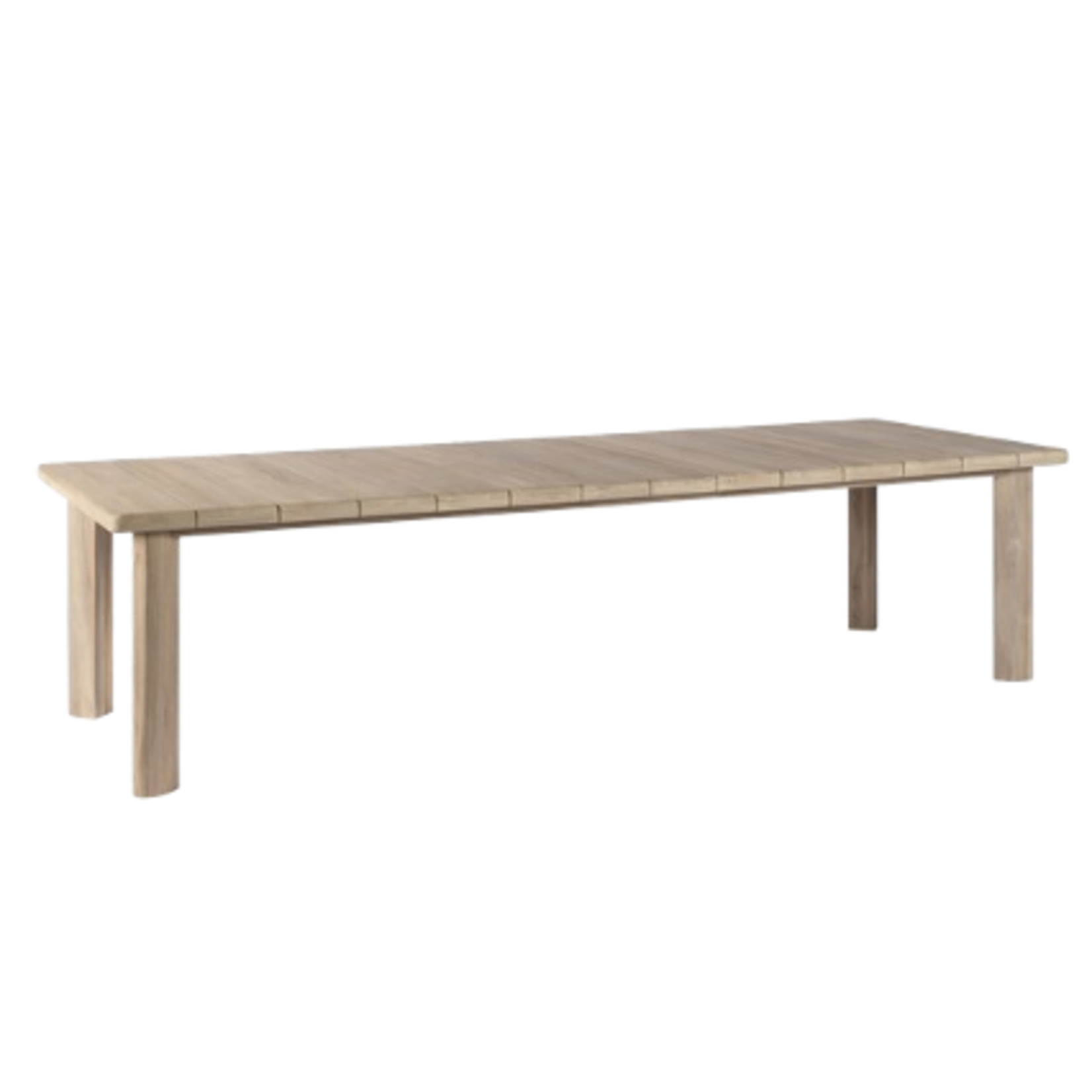 Lila Gartentisch 300x110xH76cm, aged Teak