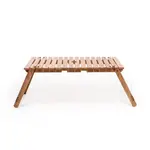 Picknick Tisch Outdoor aus Teakholz, 40cm x 71cm x H33cm