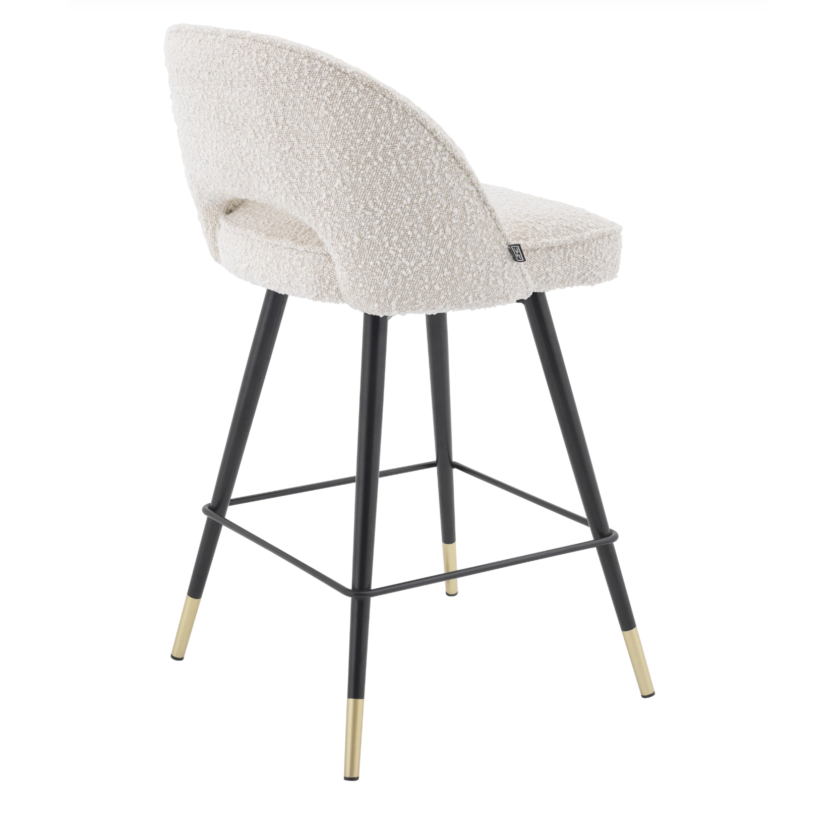 Cliff 2er Set Counterstuhl 51x52xH92.5cm (SH69cm) Bouclé cream