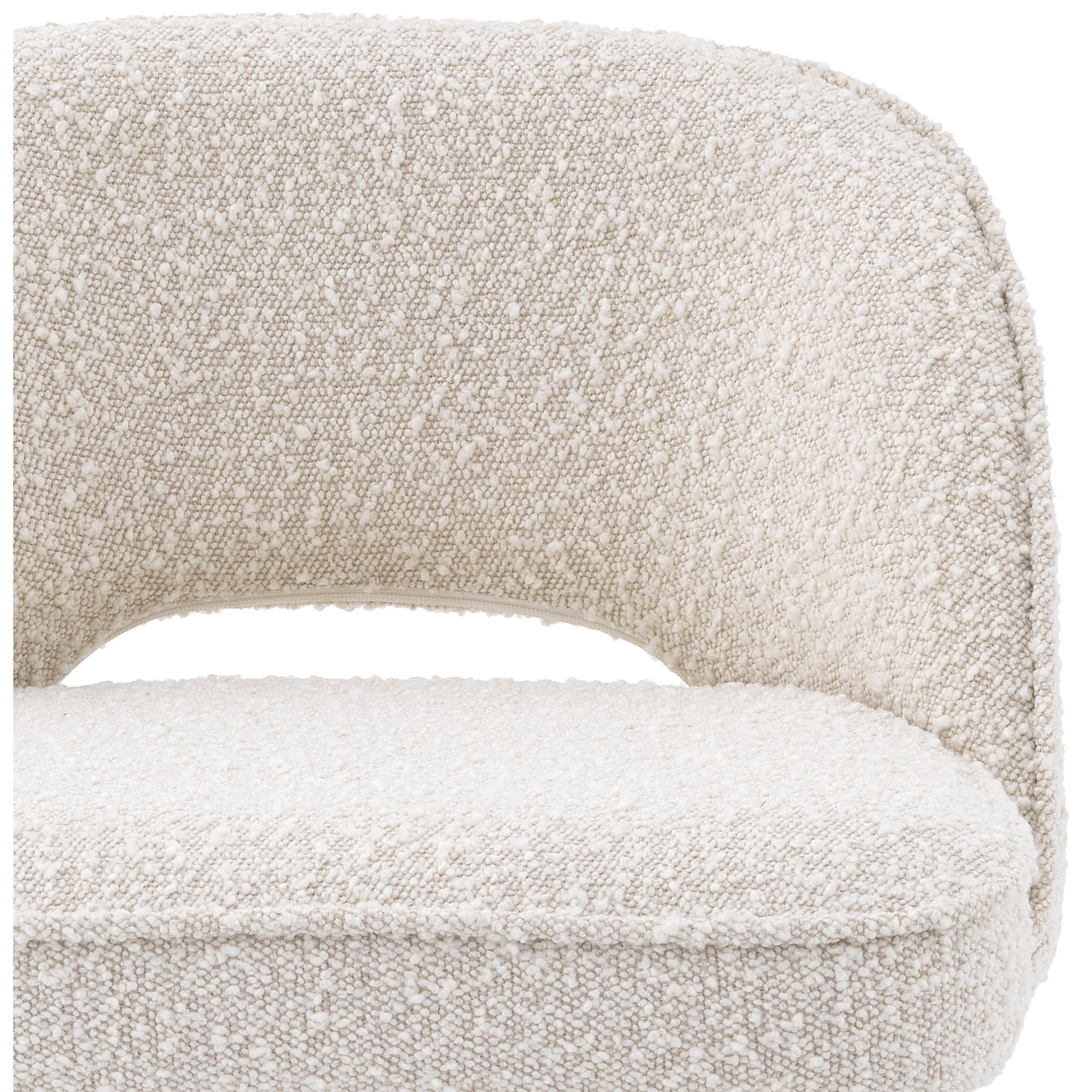 Cliff 2er Set Counterstuhl 51x52xH92.5cm (SH69cm) Bouclé cream