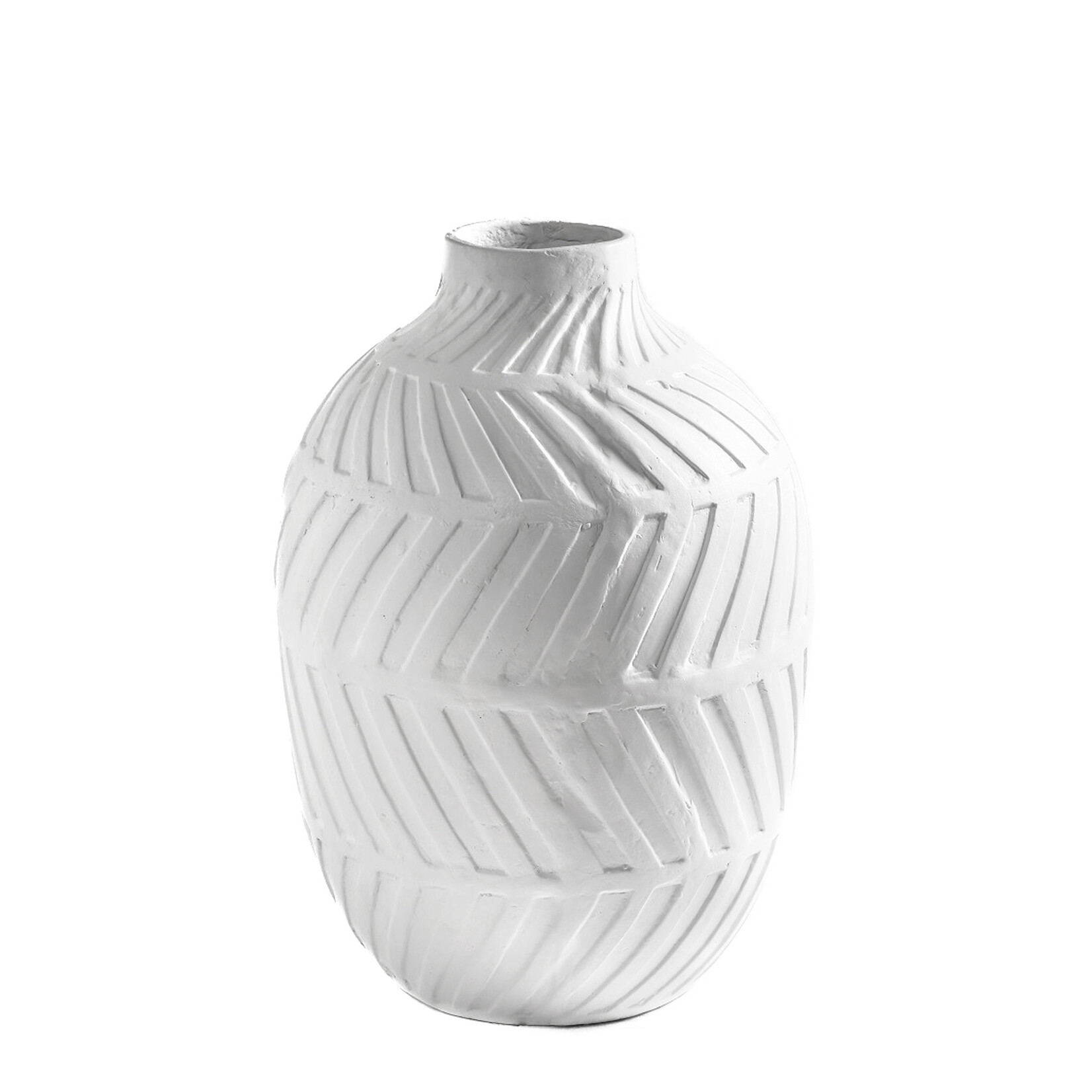 Vase Weiss Ecomix "Tonga", D53xH80cm