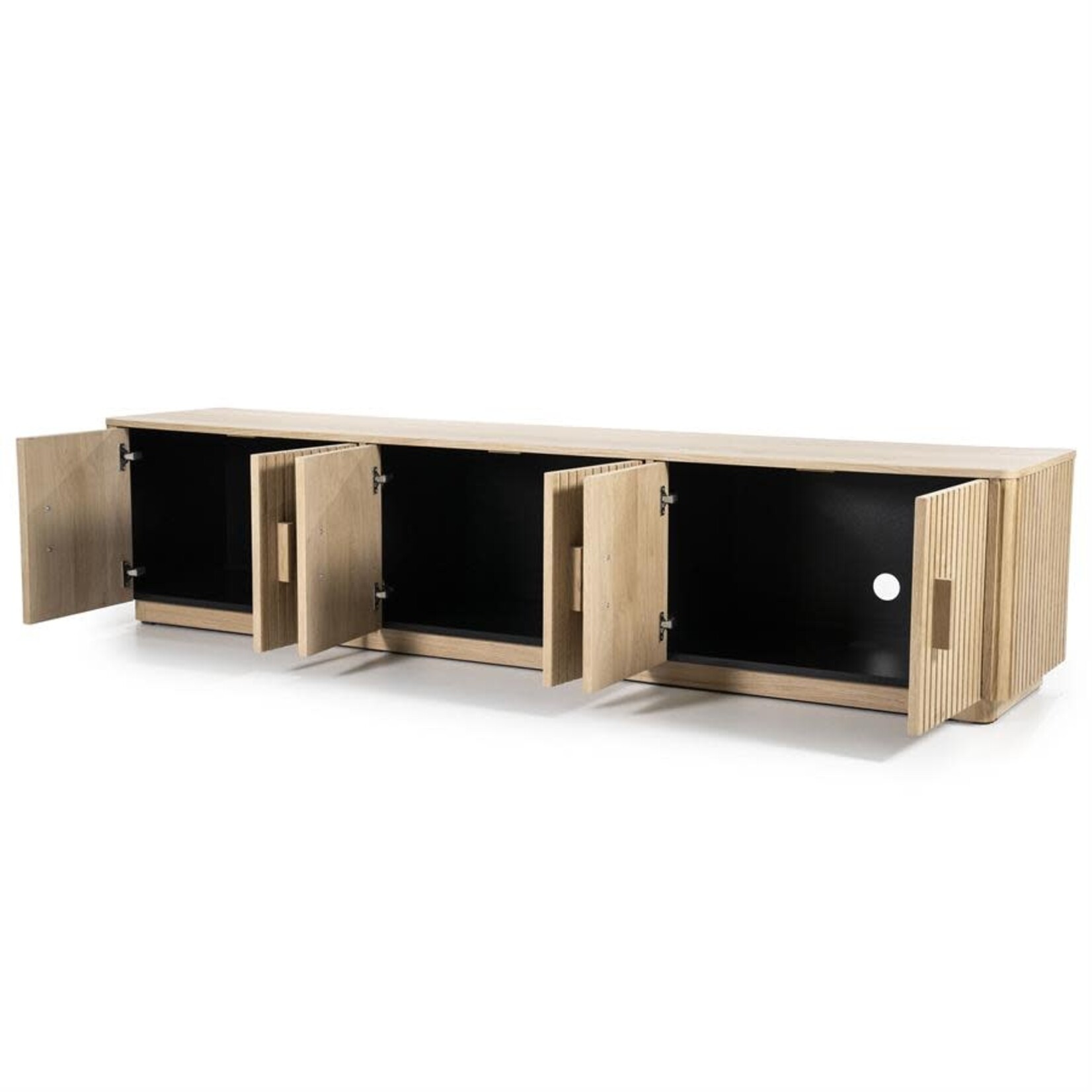 Roseville Sideboard 224x46xH50cm, Eiche & Eichenfurnier