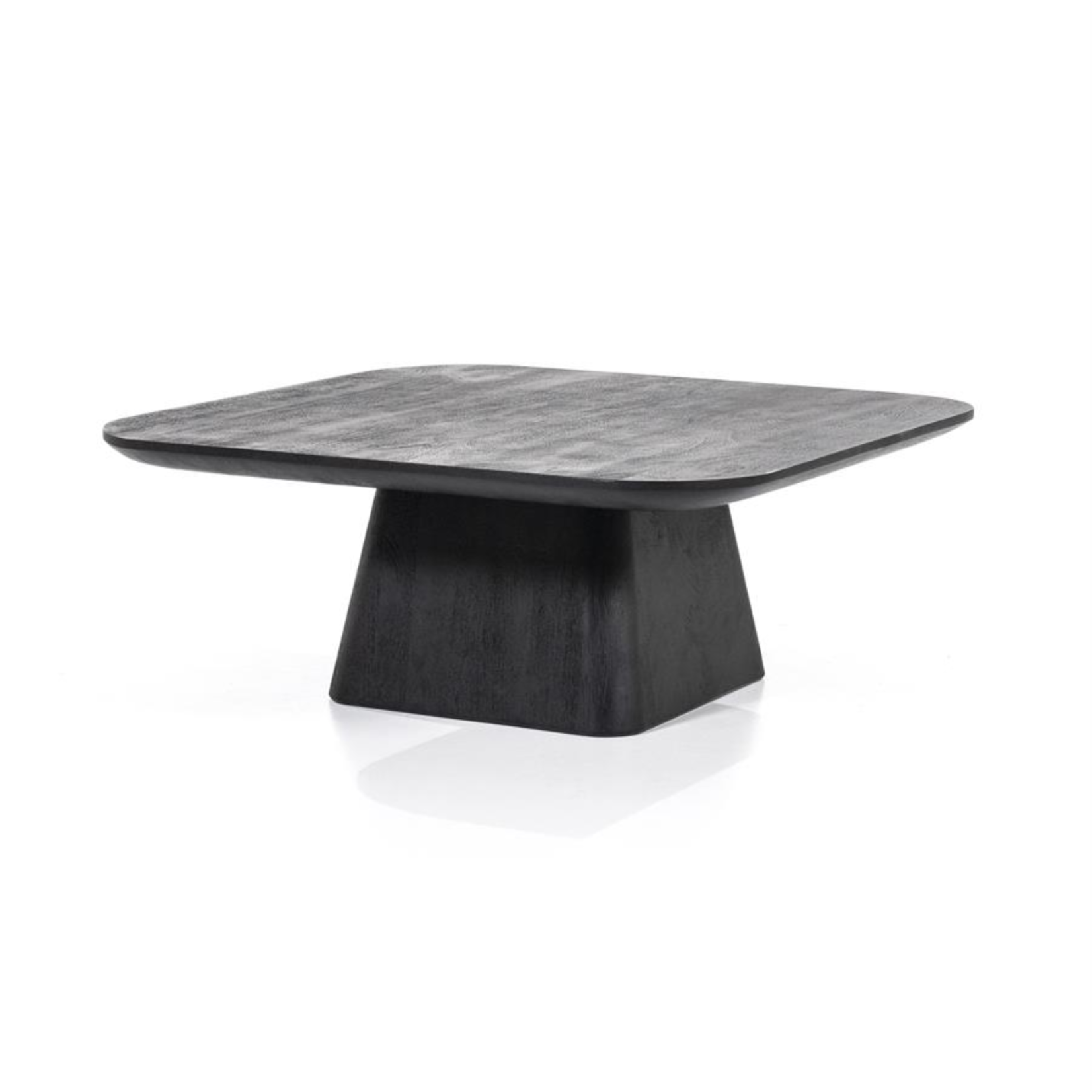 Arizona Salontisch  80x80xH32cm, Mangoholz schwarz