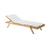 Synthesis Sunlounger inkl. Liegekissen weiss