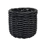 Ponte Vedra Kunstrattan Korb schwarz, D50xH45cm