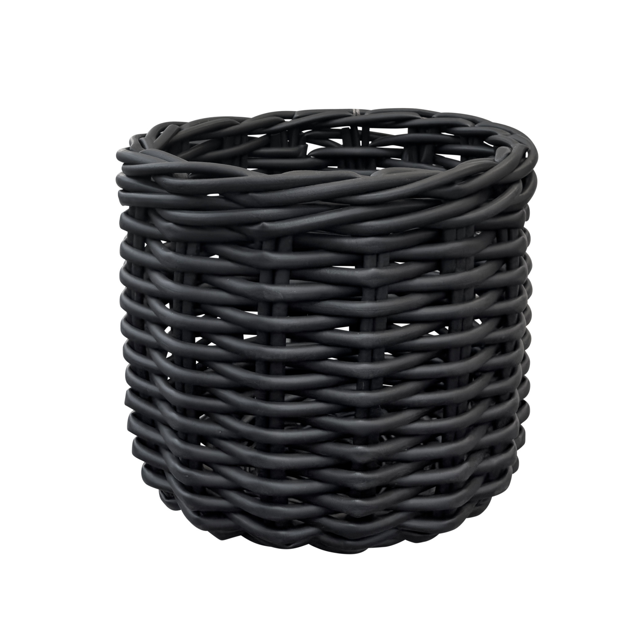 Ponte Vedra Kunstrattan Korb schwarz, D50xH45cm