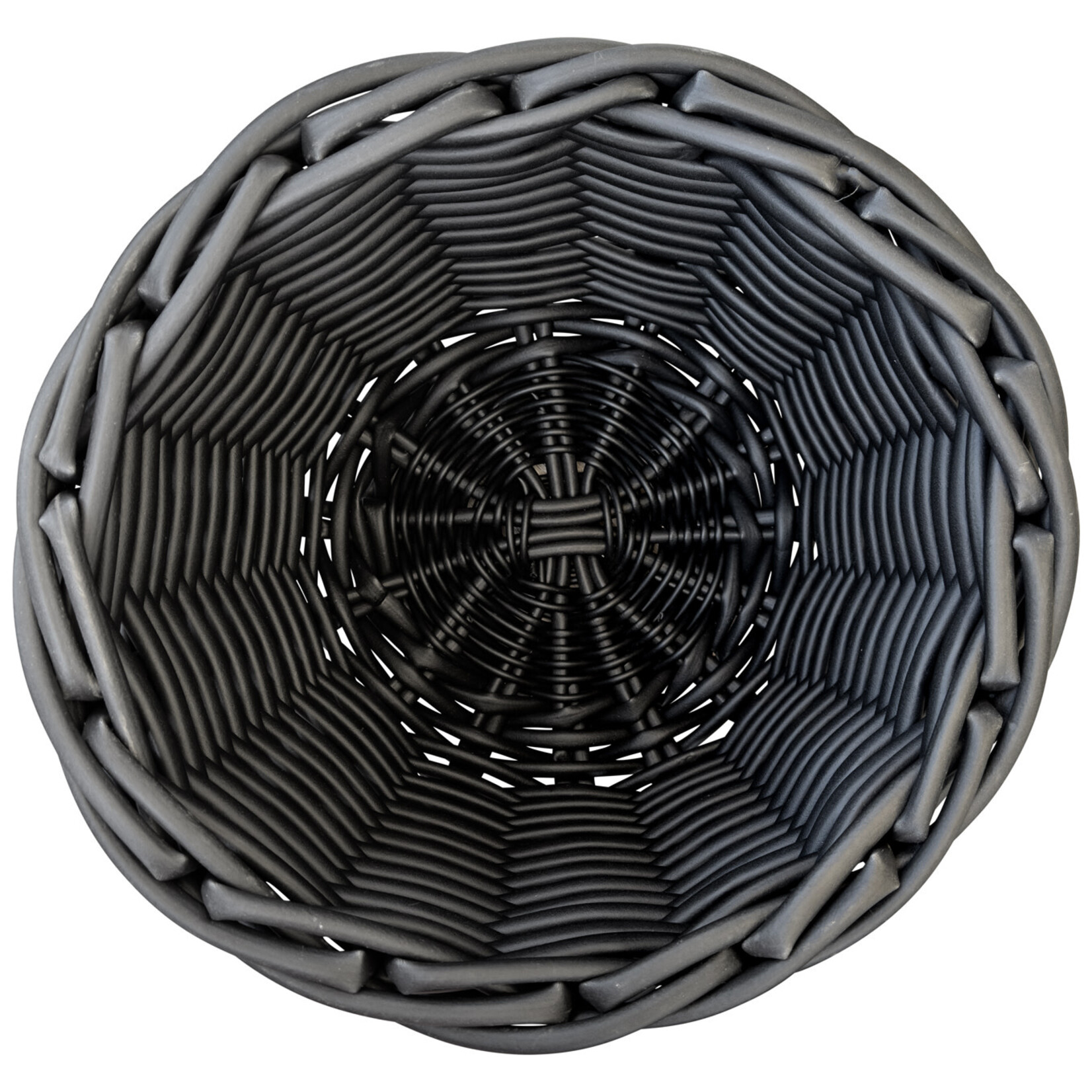 Ponte Vedra Kunstrattan Korb schwarz, D50xH45cm