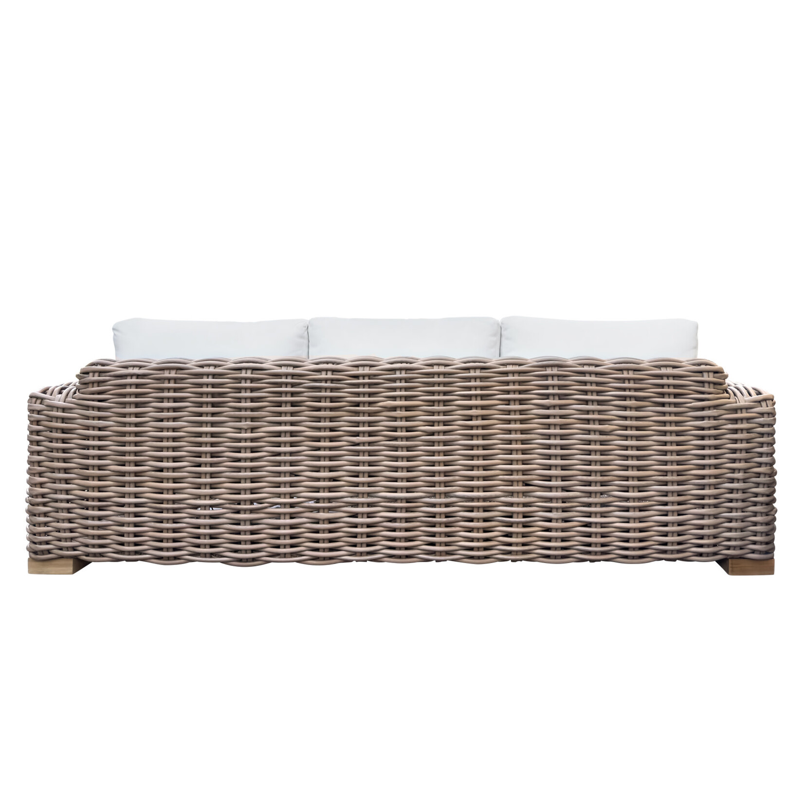 Lewiston Sofa grau, 246x96cm inkl. Kissen