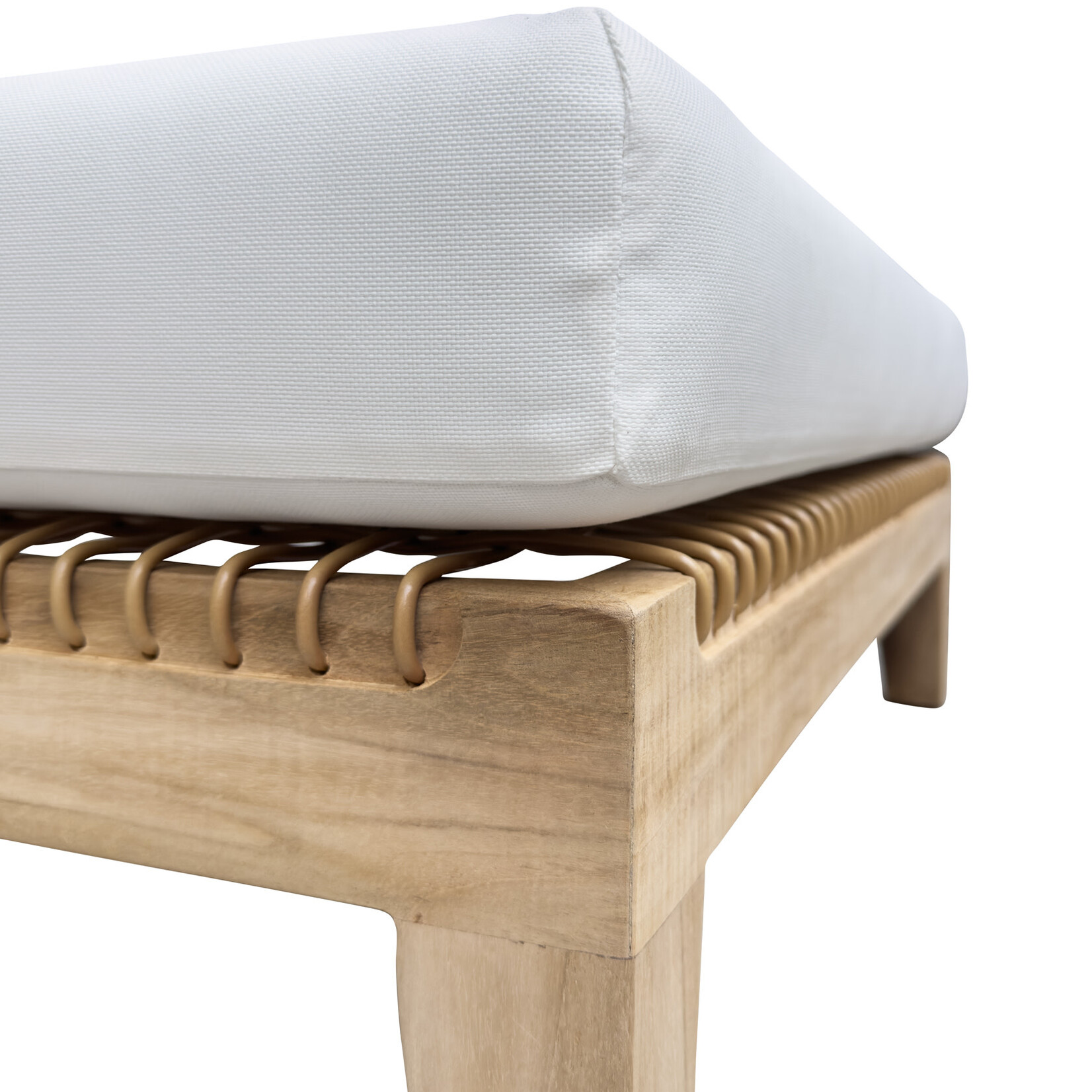 Monte Rosa Tisch/Hocker, 78x78xH20cm inkl. Kissen weiss