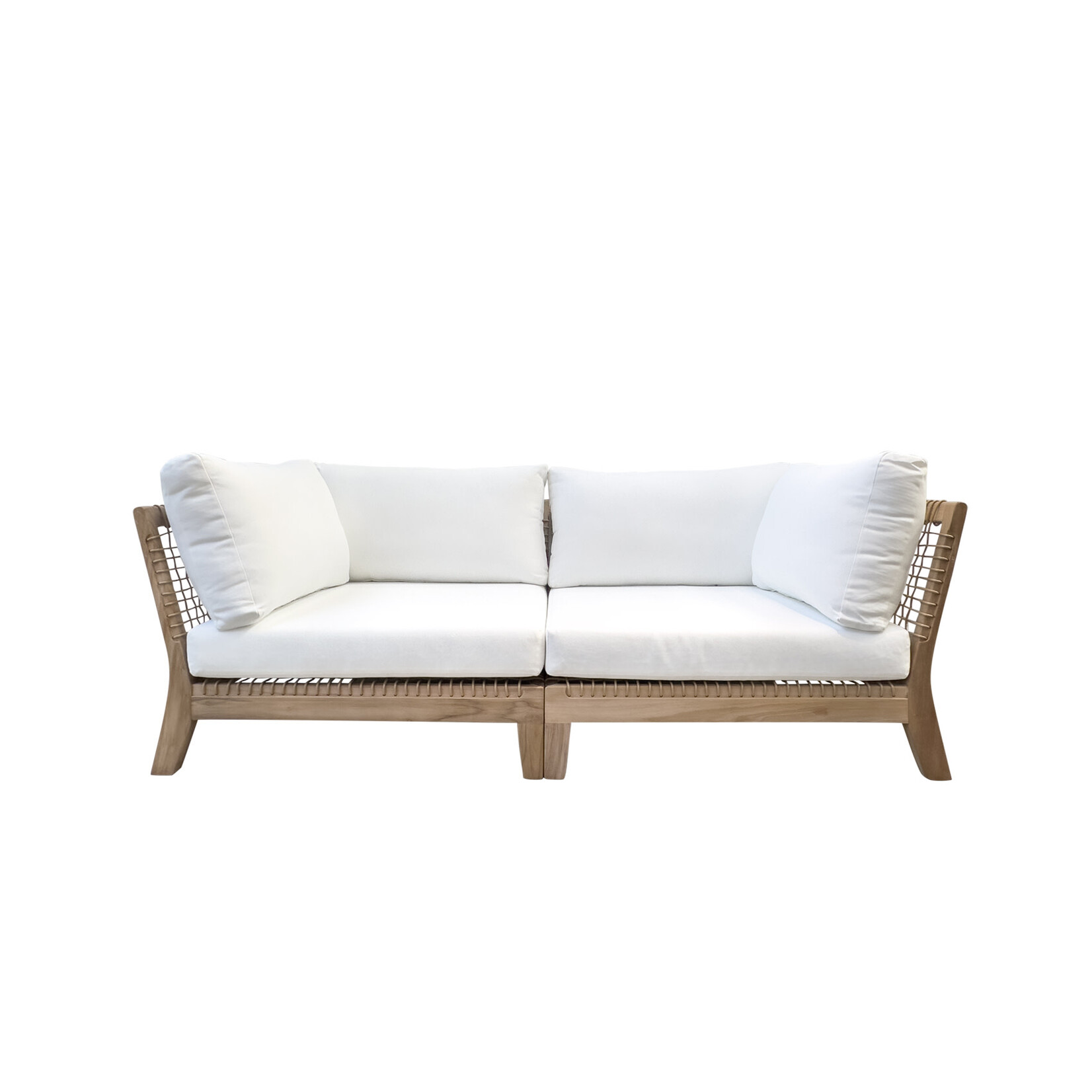 Monte Rosa Eckmodul, 98x98xH60cm inkl. Kissen weiss