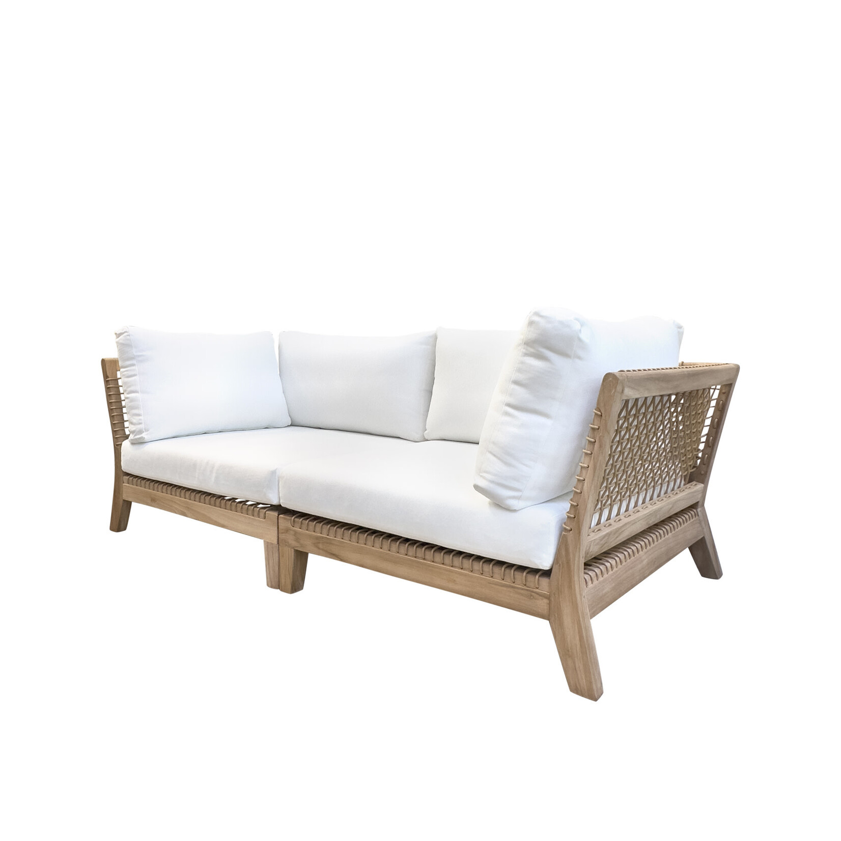 Monte Rosa Eckmodul, 98x98xH60cm inkl. Kissen weiss