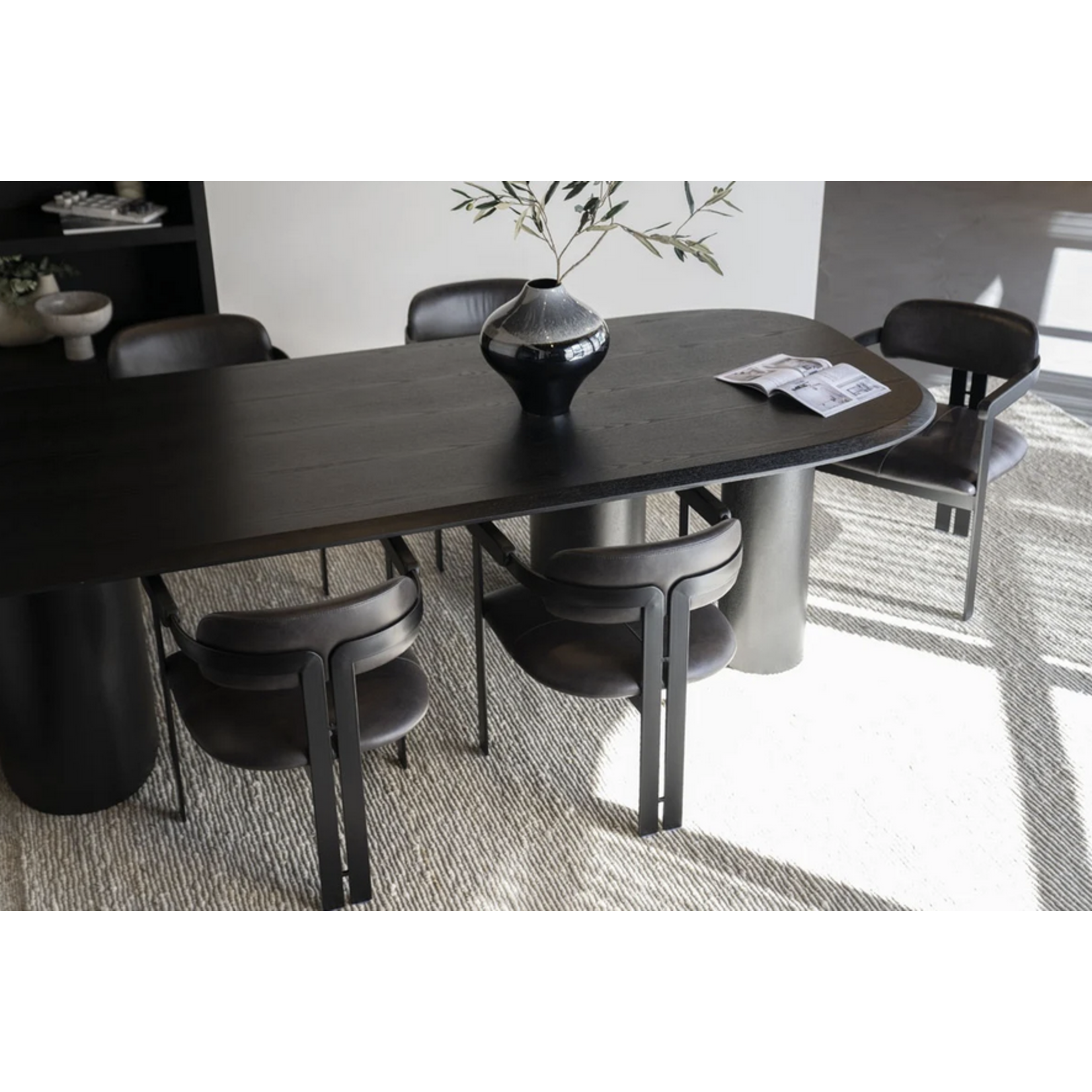 Wally Esstisch 300x100cm, schwarz