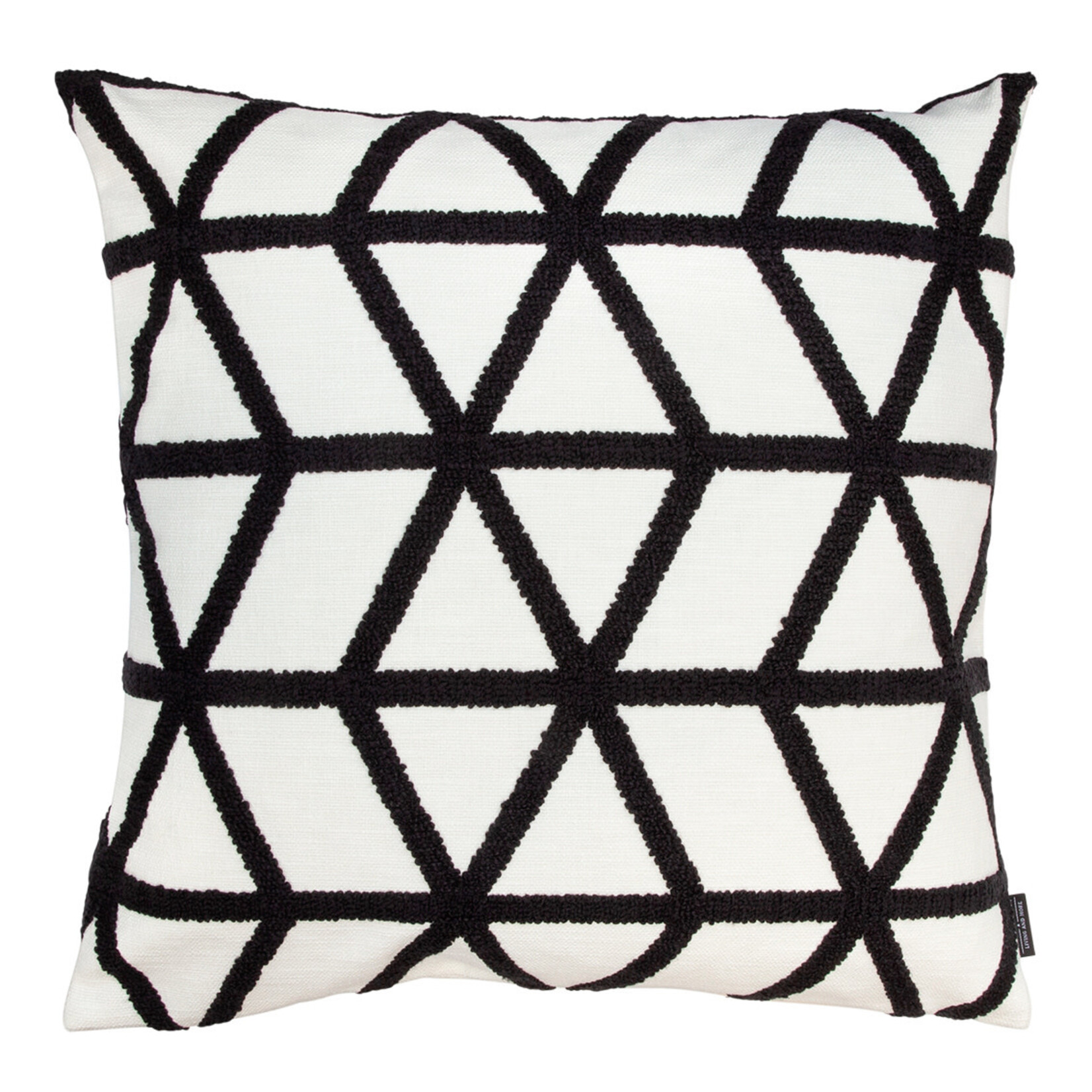 Dexter Kissen weiss/schwarz gemustert 60x60cm
