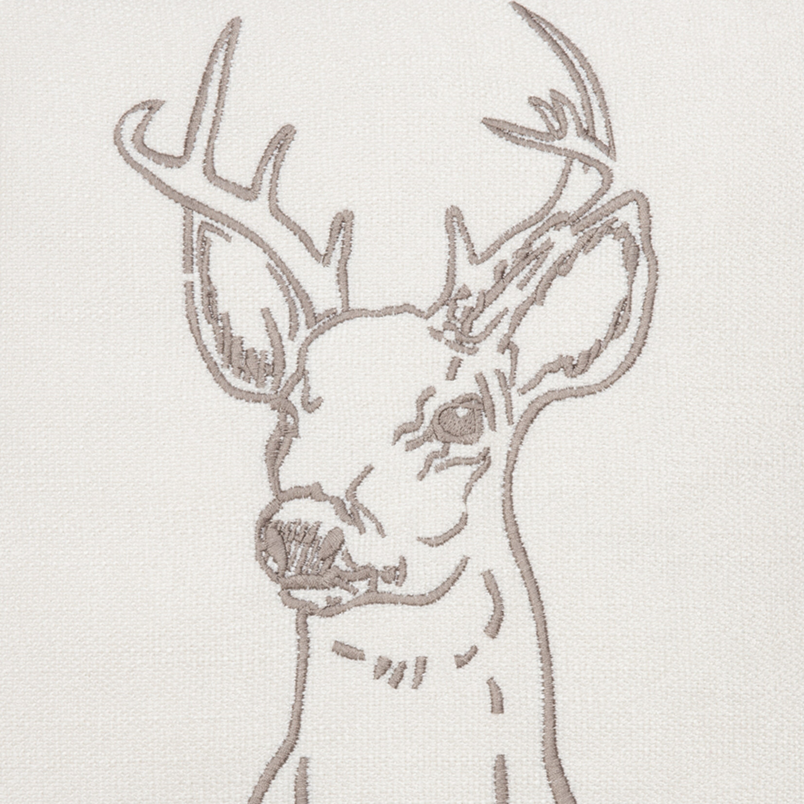 Romeo Kissen creme mit Hirsch 50x50cm