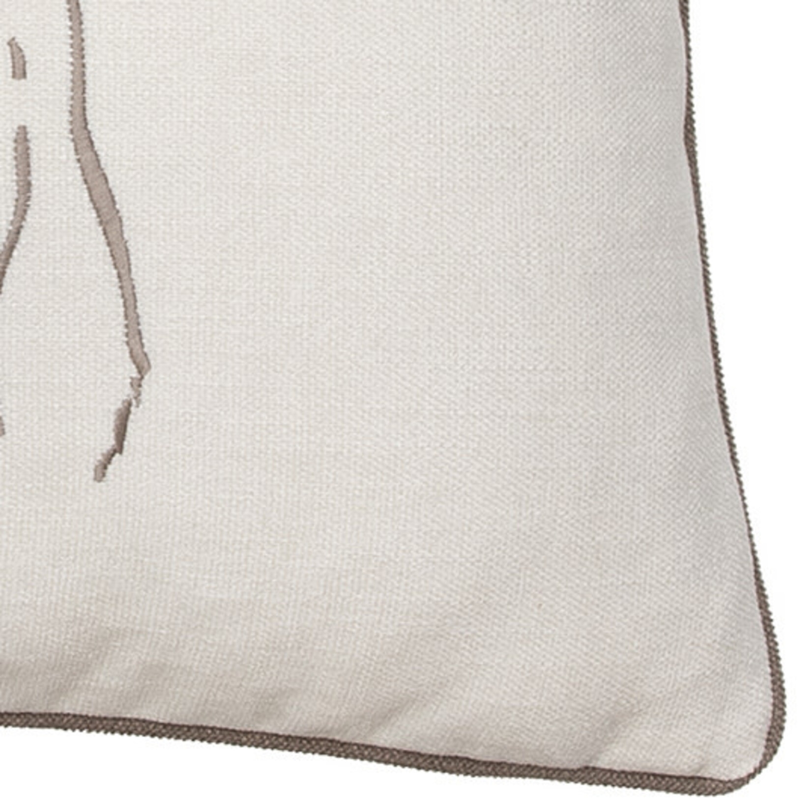 Romeo Kissen creme mit Hirsch 50x50cm
