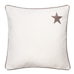 Romeo Kissen cream mit kleinem Stern 55x55cm