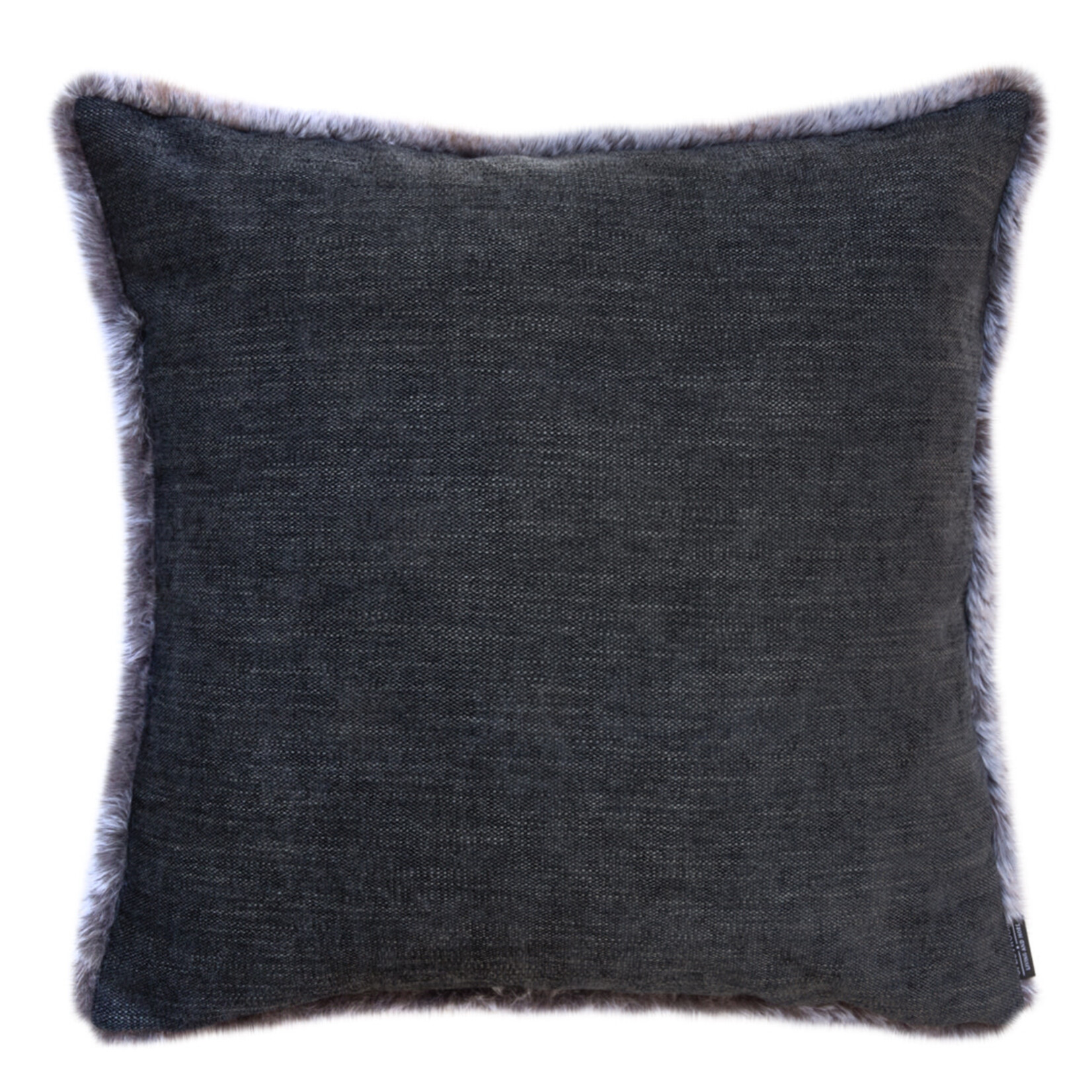 Romeo Kissen Kunstfell/schwarz 55x55cm