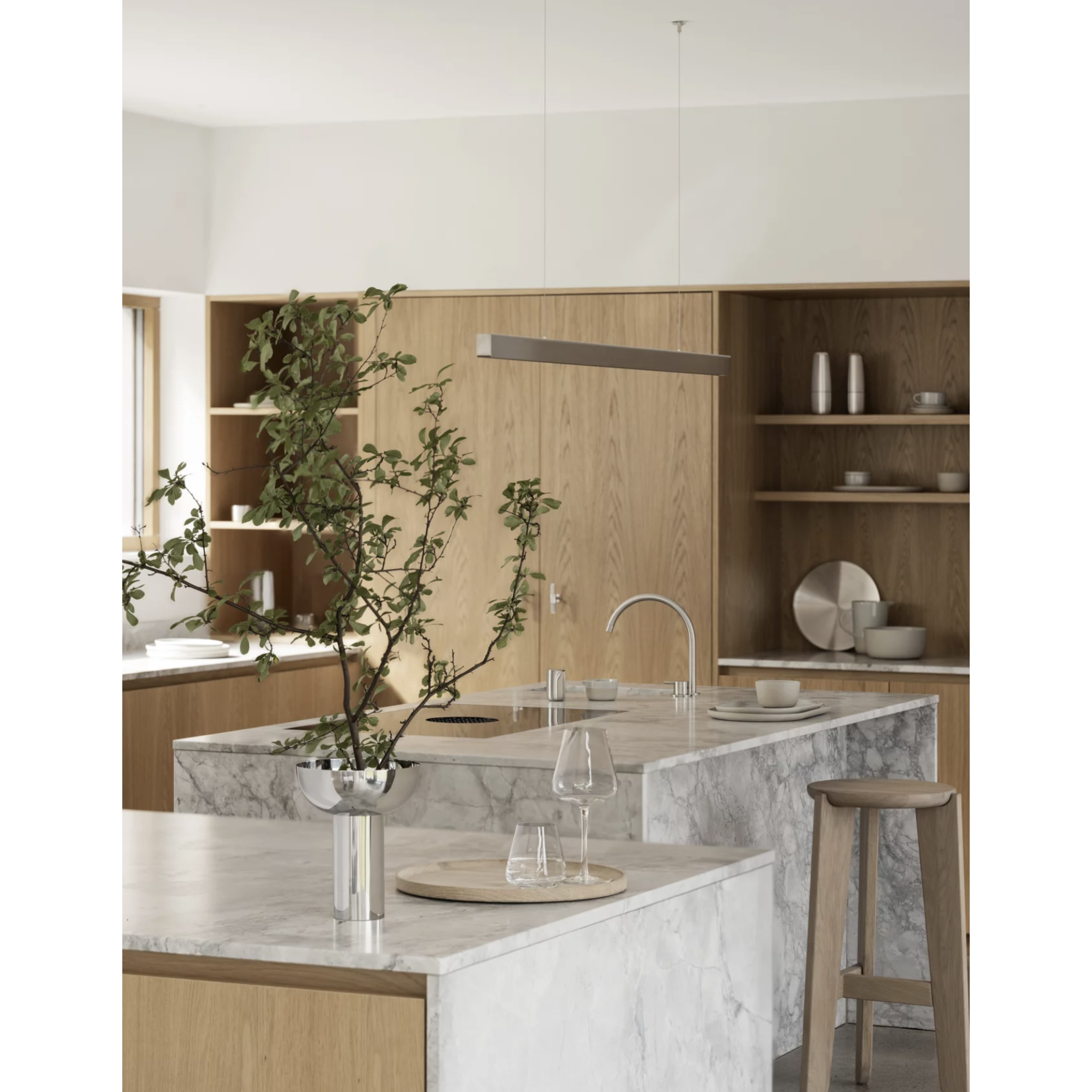 Serviertablett Eiche rund 34cm