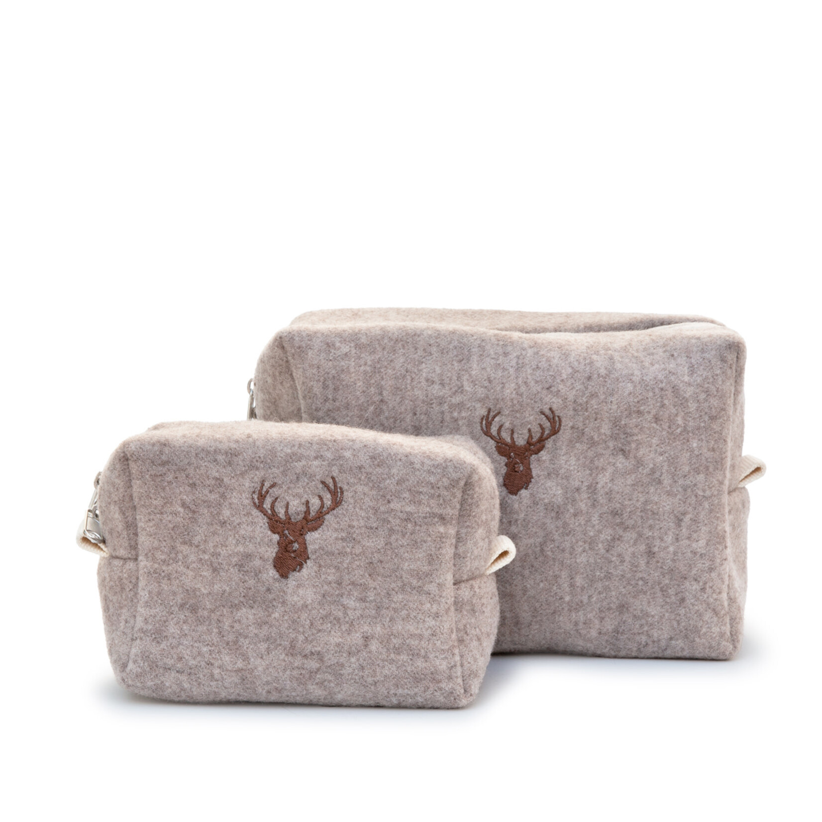 Necessaire Filz M beige 15x10xH11cm