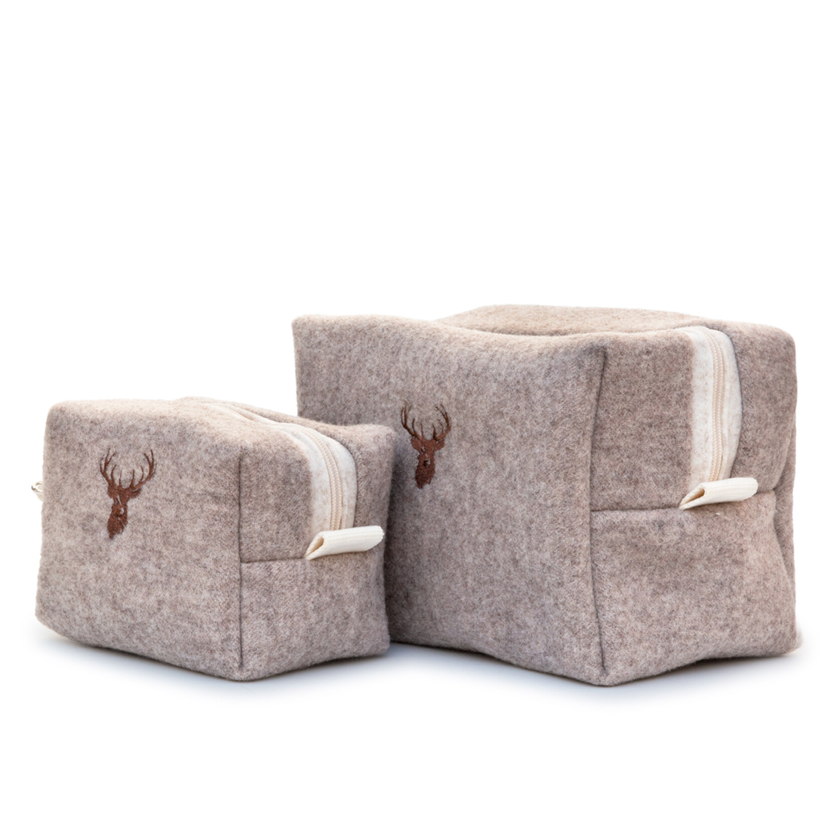 Necessaire Filz M beige 15x10xH11cm