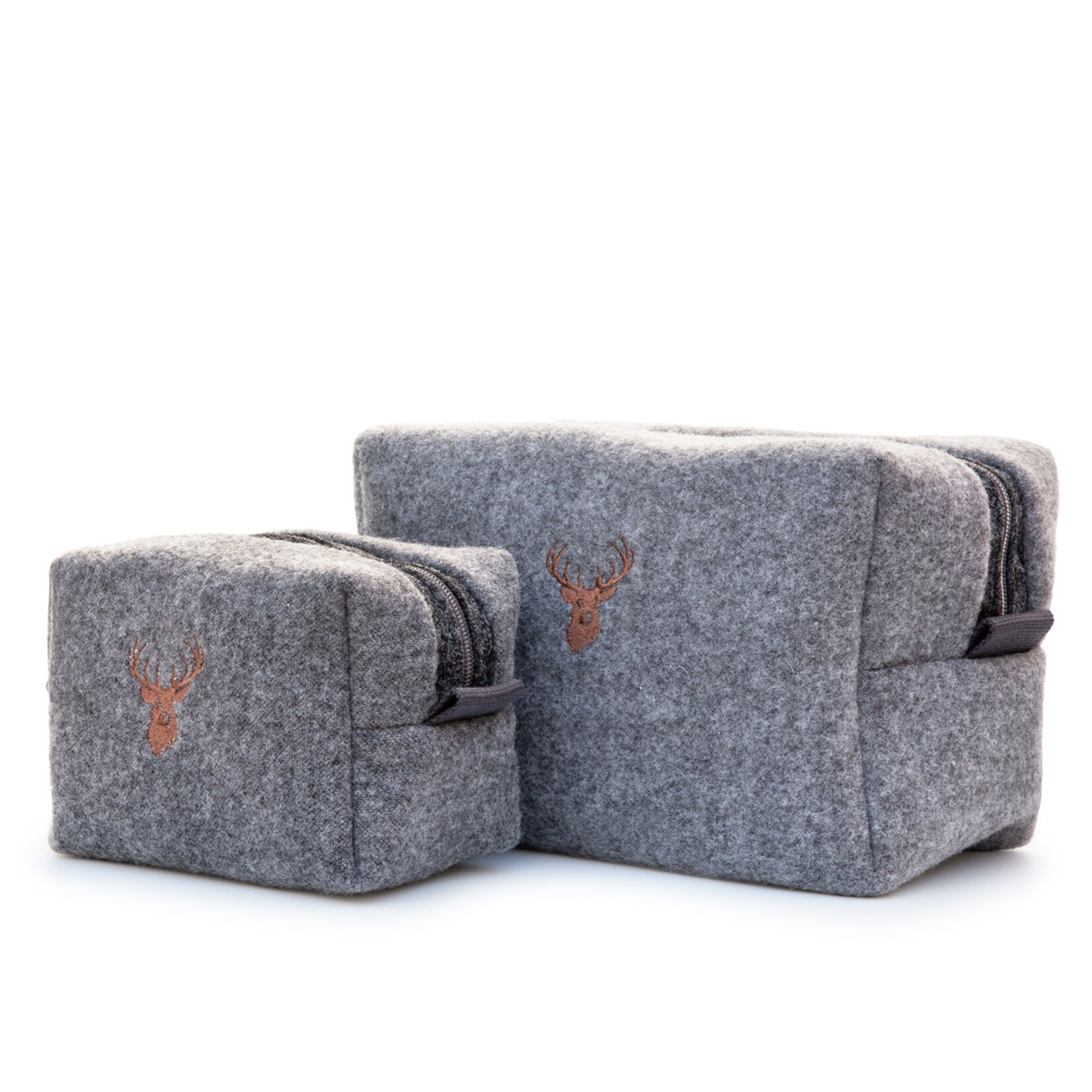 Necessaire Filz L grau 24x15xH16cm