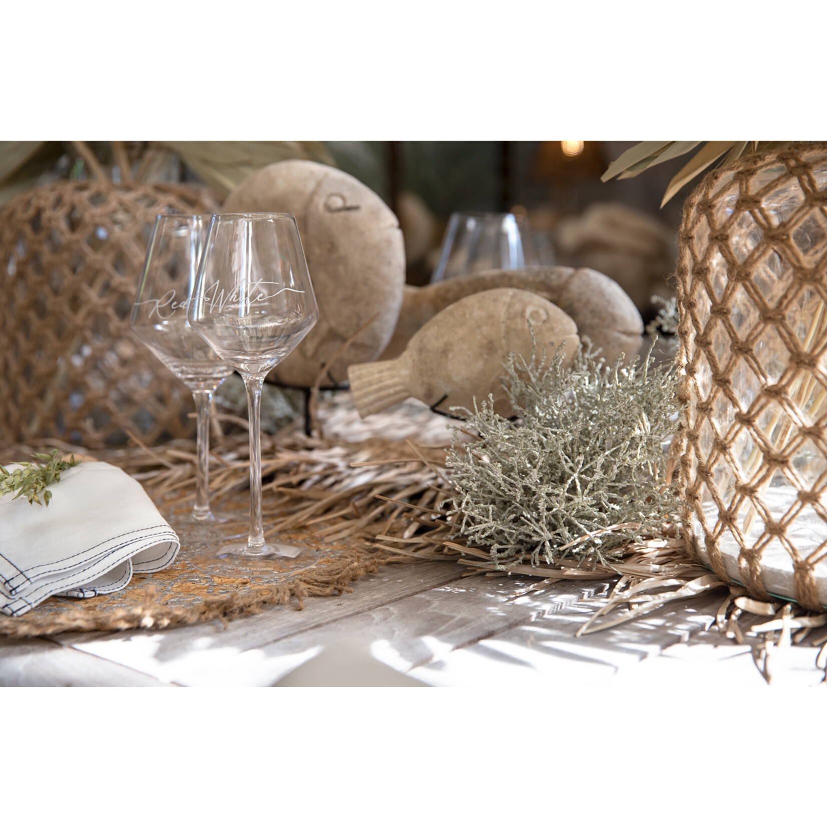 Kunstpflanze Silberdraht Busch ca 31cm