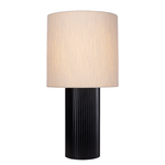 Helo Tischlampe schwarz inkl. Lampenschirm 26x26xH51cm